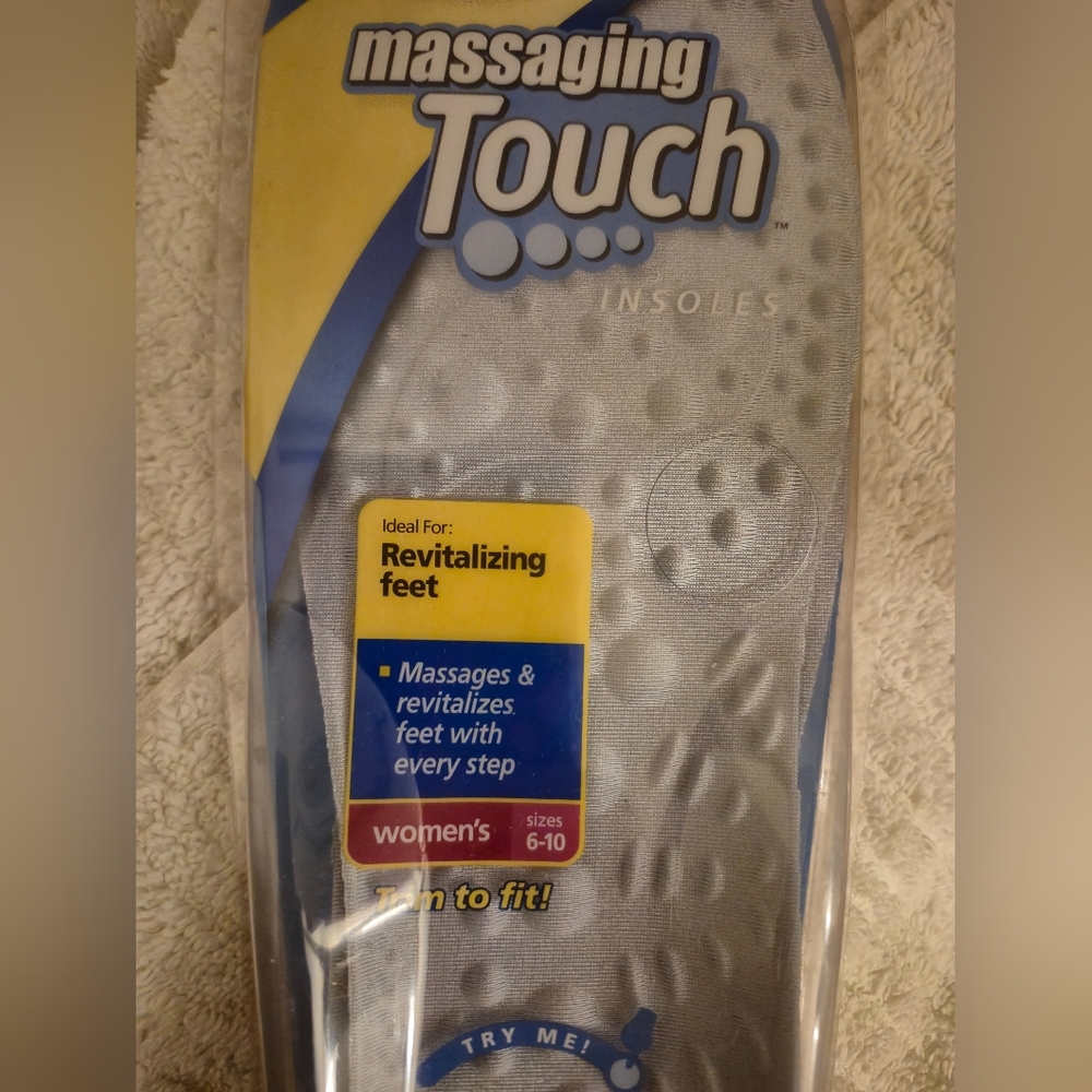 Dr Scoll's Message Touch Insoles Women Revitalizing Insoles Trim To Fit Sz6 - 10